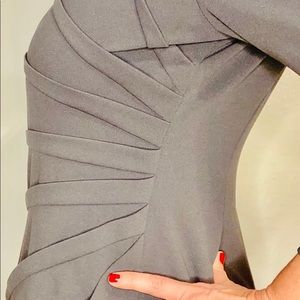 Reserved @kelveysmom5 Calvin Klein Quarter Sleeve Grey Dress | Size 14